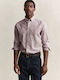 Long Sleeve Shirt in Regular Fit Burgundy
