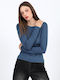 Damen Bluse Blau