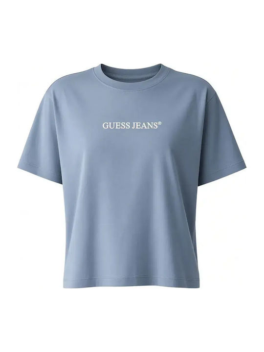 Guess Γυναικείο T-shirt Γαλάζιο