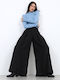 Women's Pantaloons with Rubber Band Black