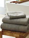 Isadore Lorraine Set of Bath Towels 3 pcs Grey-Olive Weight 500gr/m²