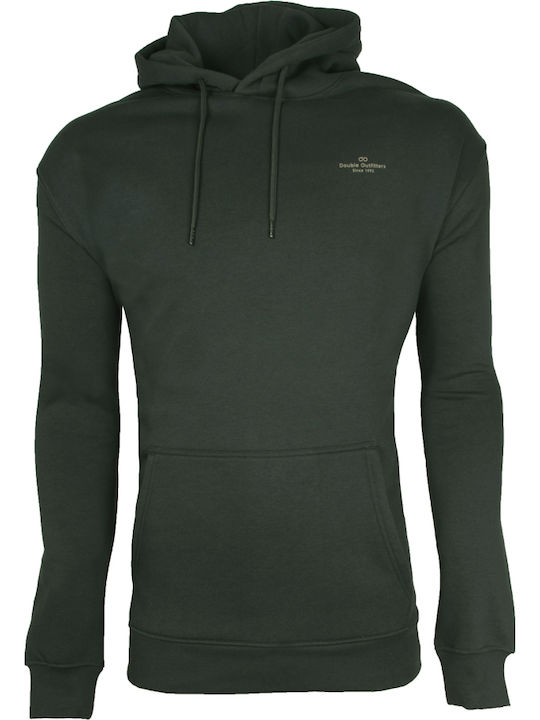 Double Double Herren Sweatshirt Mit Kapuze Grün