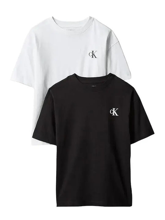 Calvin Klein Σετ Παιδικά T-shirts Μαύρο Monogra...