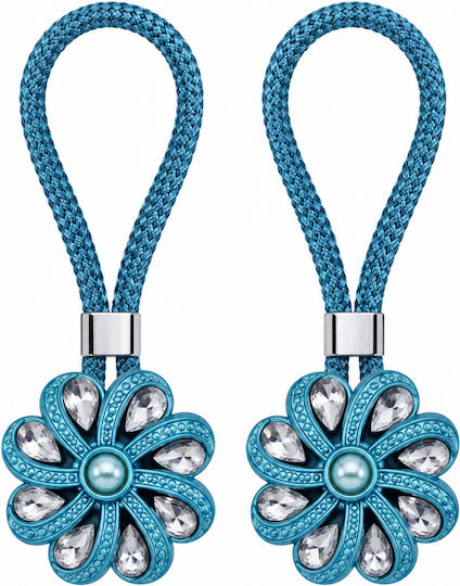 Magnetic Blue Tie-Back 2 Pieces