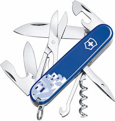 Victorinox Climber Cyclades Швейцарско армейско ножче Ключодържател 14 инструменти Син Различни дизайни Victorinox Climber Cyclades Швейцарско армейско ножче Ключодържател 14 инструменти Син Различни дизайни