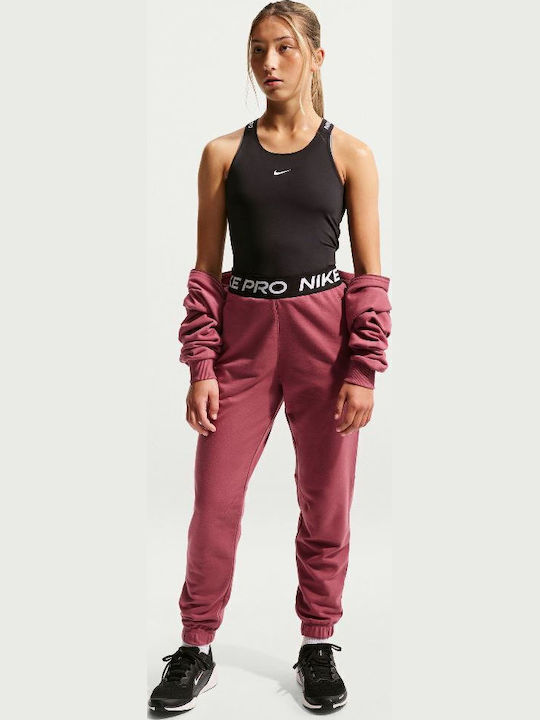 Nike Pro Παιδικό Παντελόνι Φόρμας Dri-Fit Pink