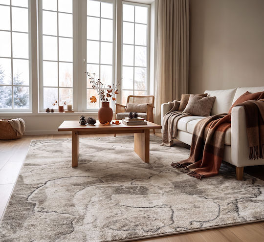 Beauty Home Desire Art 9978 Комплект Съвременни Килими За Спалня Бежов 9978-Комплект 3 Бр