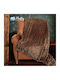 Pătură Catifea Dublă 220x240cm Brown Animal Print