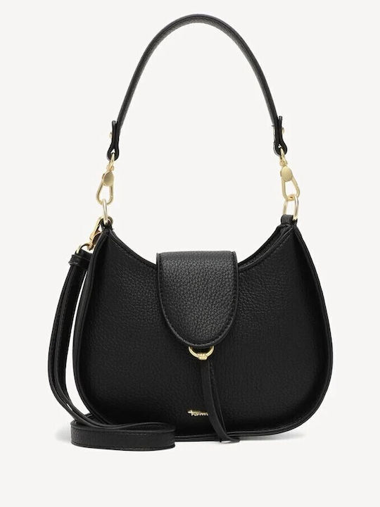 Manuela Damen Handtasche Crossbody Schulter Schwarz
