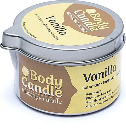 Фитилна Свещ За Масаж На Тяло Аромат Ванилия Massage Candle 100ml
