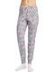 Minerva Pantaloni de Pijamale de Iarnă pentru Femei Gri