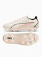 PUMA King 20 Ultimate FG/AG Fußballschuhe mit Stollen Weiß