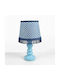Kinder Tischlampe Nachttischlampe Maße Blau 30x20x10cm