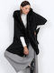Women's Poncho Black