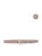 Leather Women's Belt Beige