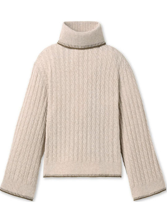 UGG Дамски Пуловер с Висока яка Oatmeal Heather
