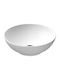 Vessel Ceramic Bathroom Sink with Faucet 40x40cm White