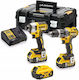 DEWALT DCK266P3T Комплект Ударна Бормашина и Ударна Отвертка Brushless 18V с 3 Батерии 5Ah и Калъф