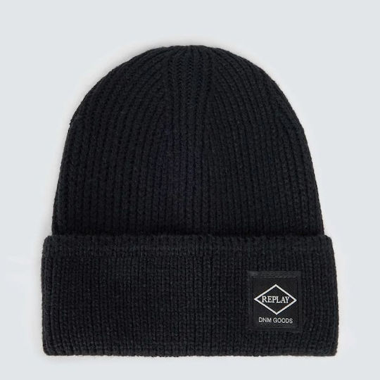 Beanie Men's Knitted Beanie in Black
