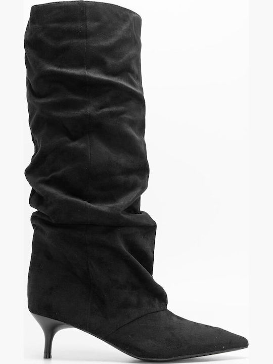 Decoro Wildleder Damenstiefel Schwarz Über dem ...