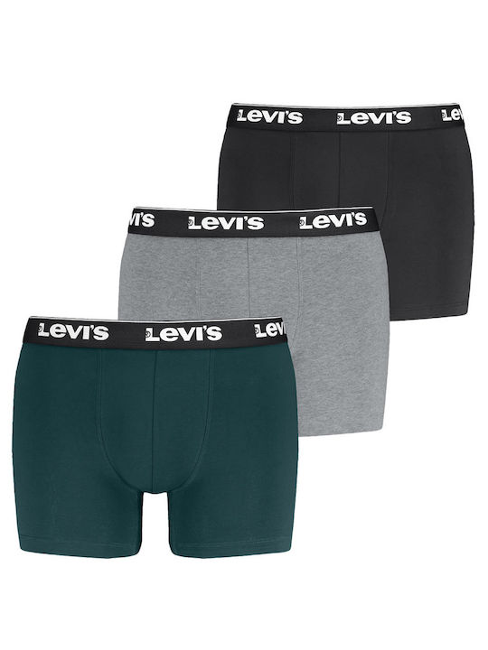 Levi's Boxeri pentru bărbați Green/grey/black 3...