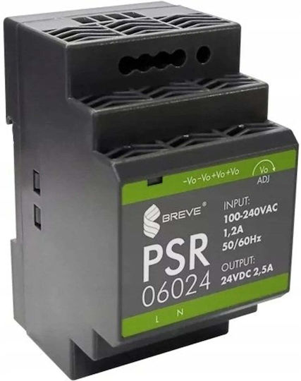 SilentiumPC Sursă de alimentare pe șină cu ieșire 24V și putere 60W 2.5A