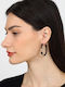 Doca Black Hoop Earrings