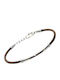 H2on Men's Bracelet with Brown PVD and 18K Gold Steel 21cm
