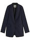 Scotch & Soda Γυναικείο Σακάκι Night Blue Pinstripe