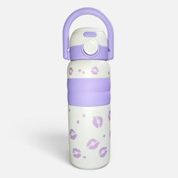 ShuShu Неръждаема Стомана Детска Бутилка За Вода Термос С Изскачащо Гърло Kisses & Dots ShuShu Неръждаема Стомана Детска Бутилка За Вода Термос С Изскачащо Гърло Kisses & Dots