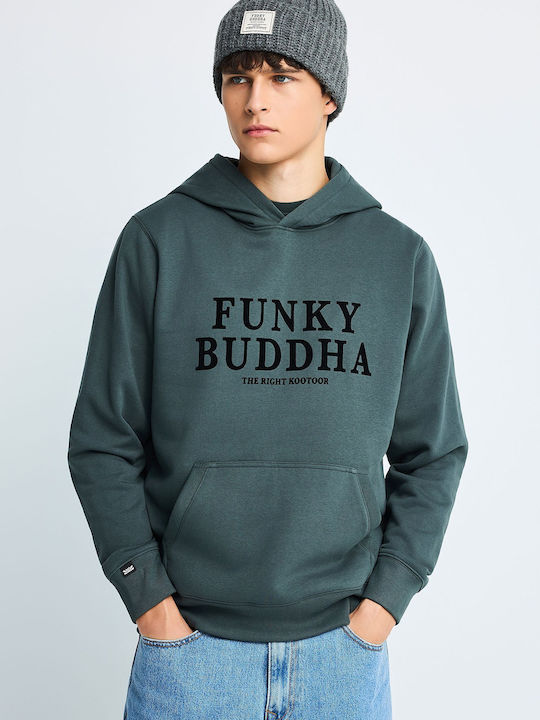 Funky Buddha Hooded Sweatshirt Green