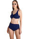 Sport Bikini Set High Waist Blue