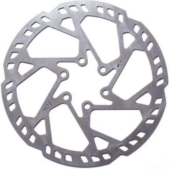 Clarks Cl-01 Δίσκος Φρένου E-bike 203mm Is 6 Βίδες Πάχος 2,3mm Ασημί