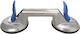 Dedra Doppelte Aluminium-Ventouse Durchmesser 120mm mit Haltekraft 60kg