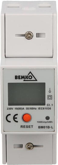 Bemko Дигитален Еднофазен Уред за Измерване на Електрически Табло A30-BM01B-L