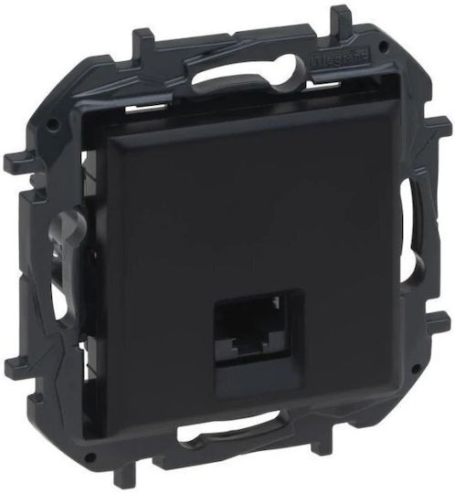 Legrand Niloe Единичен Мрежов Контакт RJ45 Тип Cat6 в Черен Цвят 863561B