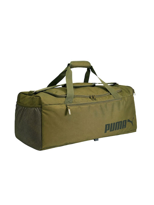 PUMA Fundamentals Shoulder Bag for Gym Green