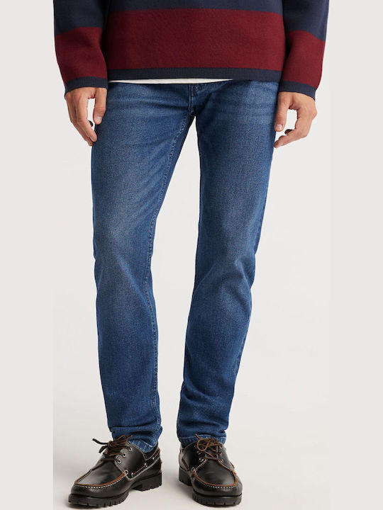 Newman 265 Мъжки Панталон Джинс Regular Straight Fit Червен