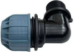 Alfark L Type Pe Elbow External Thread 32x1 Pn10 Elysee Alfa Unidelta