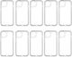10pcs Transparent Silicone Mobicase iPhone 6 6s Crystal Clear 1,5mm