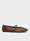 Women's Brown Ballerina Shoes