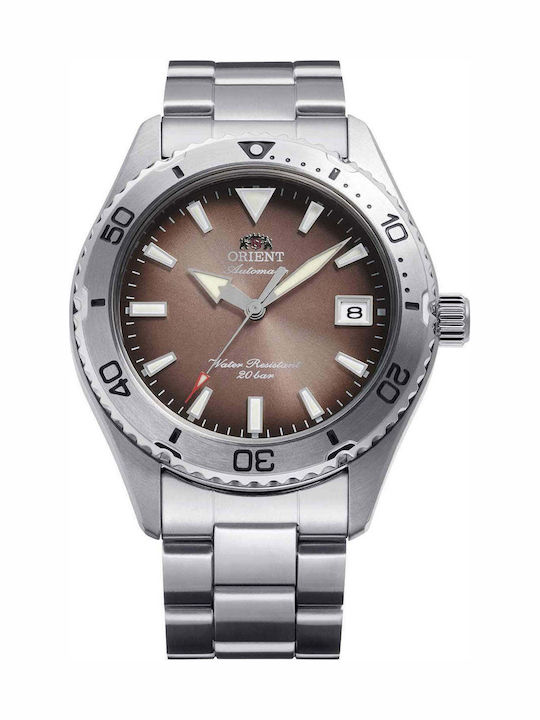 Orient Mako 40 Мъжки Часовник Автоматичен с Сребристо Стоманено Браслет