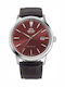 Orient Contemporary Мъжки Часовник Автоматичен с Кафява Кожена Каишка