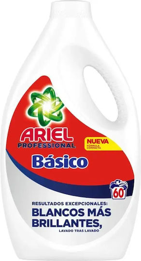 Ariel Gel Regular 2.7 L - 60 Spălări Detergent Lichid pentru Rufe Albe, Lână și Haine Delicate 2.7lt (60 Măsuri)