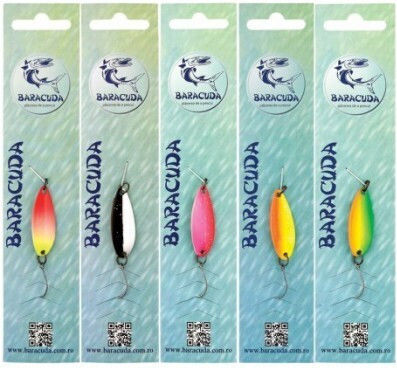 Baracuda Momeală Artificială Linguri 3.5cm 3.5g Set 5 Bucăți