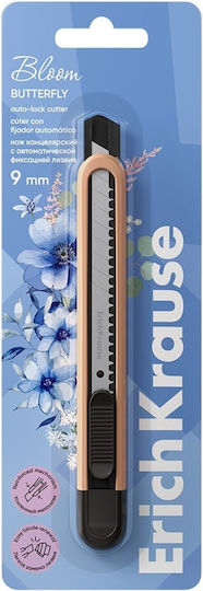 Cutting Knife ErichKrause Arrow Auto-Lock 9mm Butterfly Pastel Bloom Assorted Ol 61949