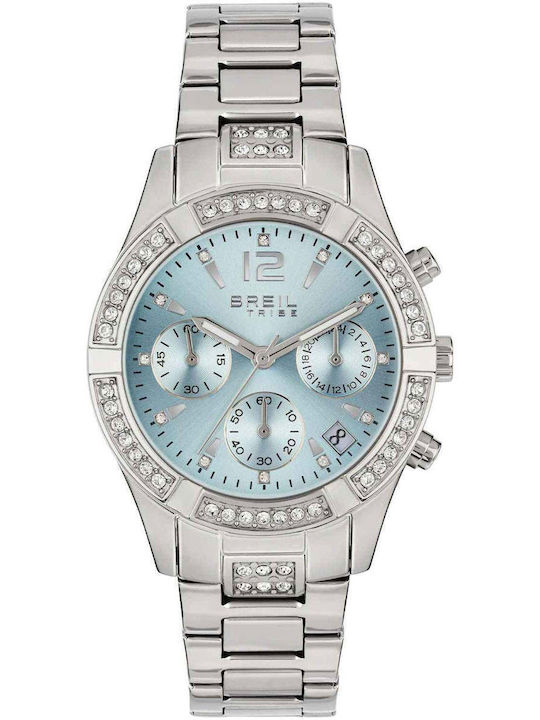 Breil Women's Watch Chronograph Battery with Silver Stainless Steel Bracelet