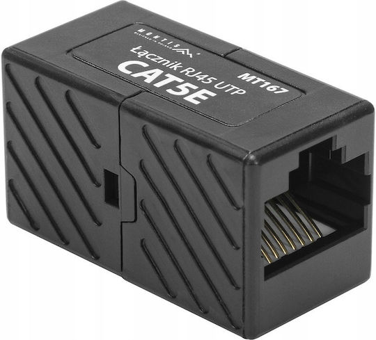 Montis Rj45 Utp Cat 5e Netzwerkkabel-Adapter Schwarz
