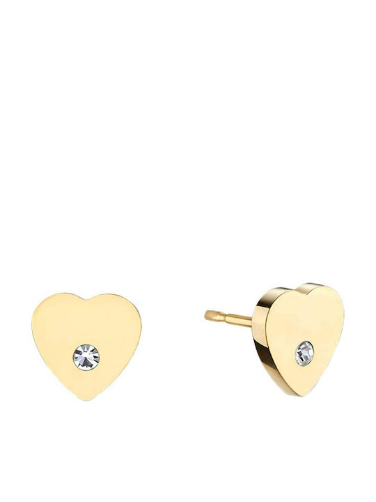 Bering Earrings Made Of Gold Plated Steel Bering Earrings Made Of Gold Plated Steel