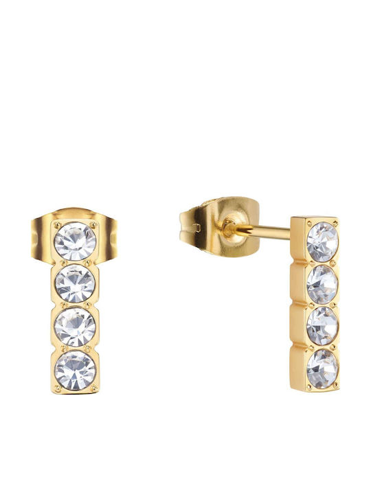 Bering Earrings Made Of Gold Plated Steel Bering Earrings Made Of Gold Plated Steel